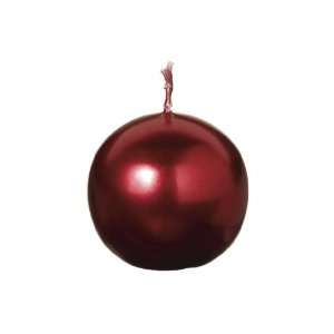  1.9 Metallic Ball Candle Red. 12 pieces: Home & Kitchen