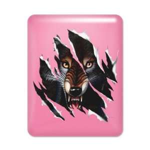  iPad Case Hot Pink Wolf Rip Out 