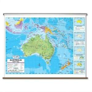  Universal Map 2797728 Australia Advanced Political Wall Map 