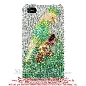 ® 4s Iphone® 4 Compatible 3d Brilliant Diamond Case Green Parrot 