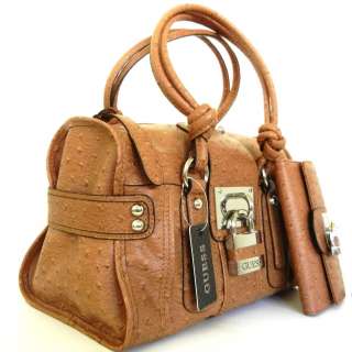 NEW GUESS Logo Brown K.JANE BAG Purse Handbag Satchel Sac NWT  