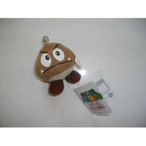  2.5 Brown Koomba Mini Mascot Plush Key Chain ~Super Mario 