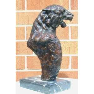   Galleries SRB81897 Tigers Head on Marble Bronze: Home & Kitchen
