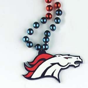  2 Denver Broncos Mardi Gras Bead Necklaces *SALE* Sports 
