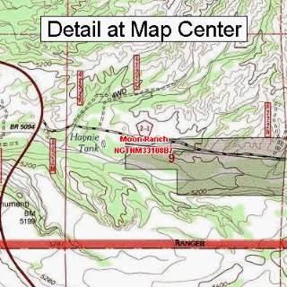  USGS Topographic Quadrangle Map   Moon Ranch, New Mexico 