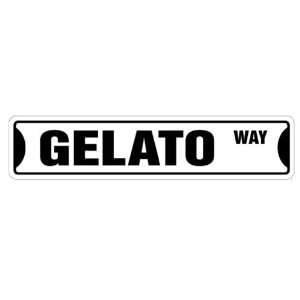  GELATO Street Sign shop lover store neon italian Patio 