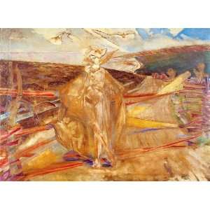 FRAMED oil paintings   Jacek Malczewski   24 x 18 inches   Holy Agnes 