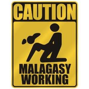   CAUTION  MALAGASY WORKING  PARKING SIGN MADAGASCAR 