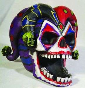 Jester Skull Ashtray Collectible Statue Decoration  