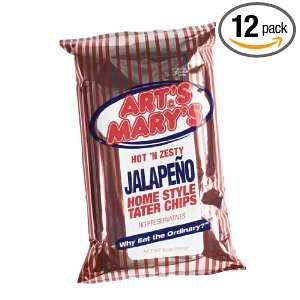 Arts & Marys Jalapeno Kettle Chip, 5 Ounce Packages (Pack of 12 