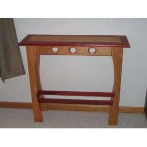  Cherry & Bloodwood Accent/Wall Table 
