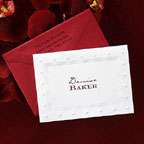 Red Wrapped in Flowers Wrap Wedding Invitation Set SALE  