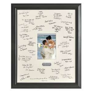   Wishes Signature Frame with Engraved Plate 
