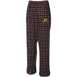  #24 Jeff Gordon Black Red Plaid Match Up Pajama Pants 