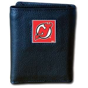 New Jersey Devils Trifold Wallet   NHL Hockey Fan Shop Sports Team 