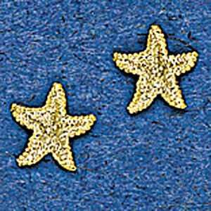 Mark Edwards 14K Gold Bahama Starfish Earring Sports 