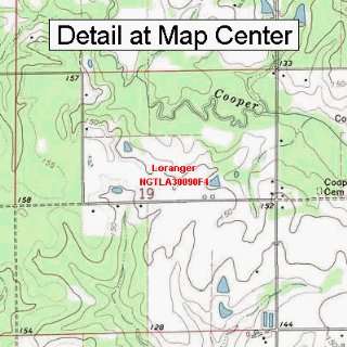  USGS Topographic Quadrangle Map   Loranger, Louisiana 