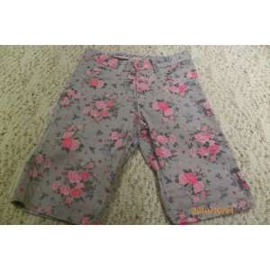  Logg Girls Pink Gray Flowers Shorts By H & M Everything 