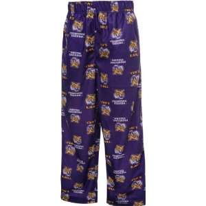  LSU Tigers Kids 4 7 Purple Team Logo Printed Pants Sports 