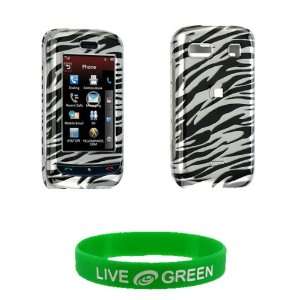  Snap On Hard Case for LG XTM Live Green WristBand Bonus 