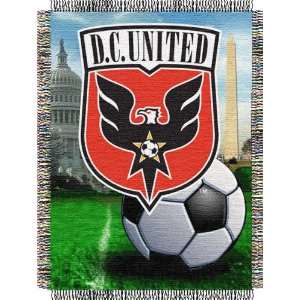 DC United MLS Woven Tapestry Throw Blanket (48x60):  