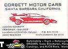 1985 ? Lamborghini Countach Corbett Kit Car Factory Business Card