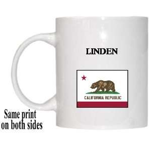    US State Flag   LINDEN, California (CA) Mug 