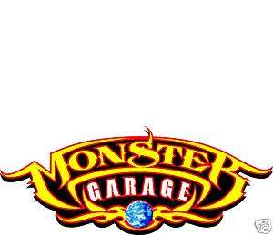 Monster Garage Decal Sticker 12 x 5 Vinyl Brand New  
