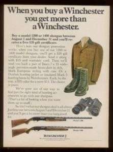 1969 Winchester model 1200 1400 shotgun photo print ad  