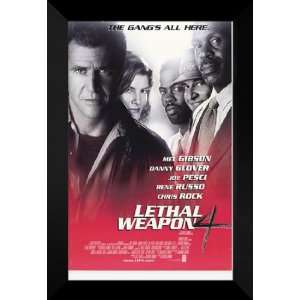  Lethal Weapon 4 27x40 FRAMED Movie Poster   Style A