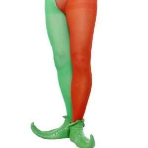    Smiffys 157357 Red and Green Tights  Men Adult