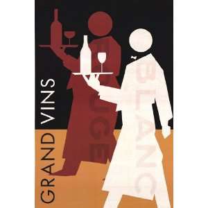  Grand Vins by Wild Apple Studio 24x36: Home & Kitchen