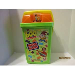  Mega Bloks 600 Piece Set w/Bucket (Set #976) Toys & Games