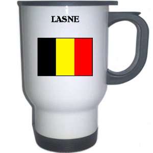 Belgium   LASNE White Stainless Steel Mug
