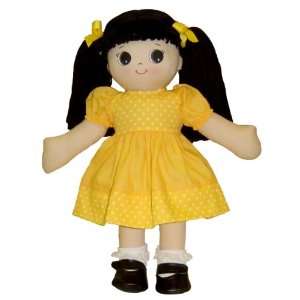  Adorable Kinders Yellow with White Polka Dot Dress 