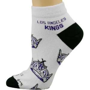  Los Angeles Kings Ladies White All Over Team Logo Ankle 