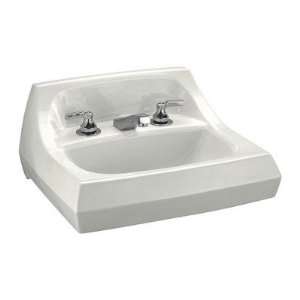 Kingston Wall Mount Bathroom Sink with 4 Centers Finish: Black Black 