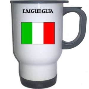  Italy (Italia)   LAIGUEGLIA White Stainless Steel Mug 