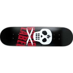 Skateboard Decks BLACK LABEL DECK SKULL LTD MID BLK 7.75  