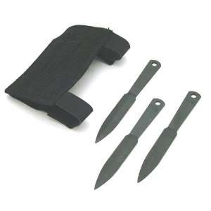  3 pc Throwing Knife Set & Wrist Sheath