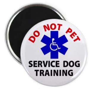  DO NOT PET SERVICE DOG TRAINING Medical Alert 2.25 Fridge 