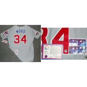 Kerry Wood Signed Cubs LE All Star Jersey w/Patch  Sports 