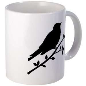  Black Raven Bird Silhouette Ceramic Coffee Mug Kitchen 