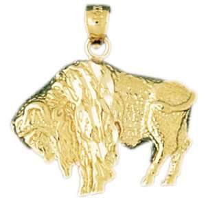   CleverEves 14K Gold Pendant Bison 3.1   Gram(s) CleverEve Jewelry