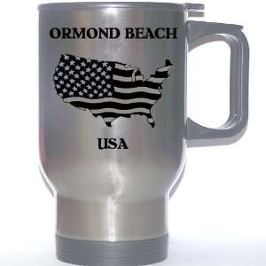  US Flag   Ormond Beach, Florida (FL) Stainless Steel Mug 