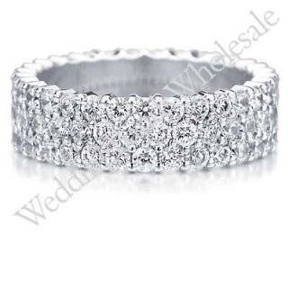 Diamond Platinum Eternity Wedding Band Ring Jewelry 
