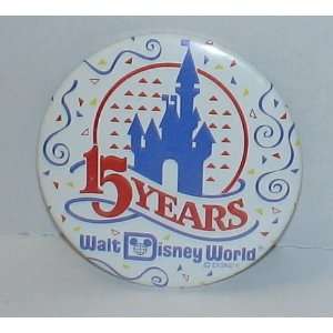  Disney 2.5 15 Years of Disney World Button Everything 