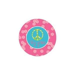  personalized peace sign plate: Home & Kitchen