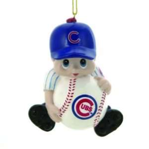  CHICAGO CUBS LIL FAN PLAYER CHRISTMAS ORNAMENTS (4 
