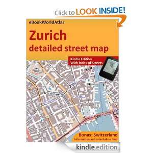 Map of Zurich (Switzerland) eBookWorldAtlas Team  Kindle 